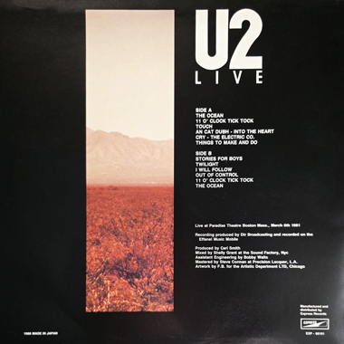 U2 live express records