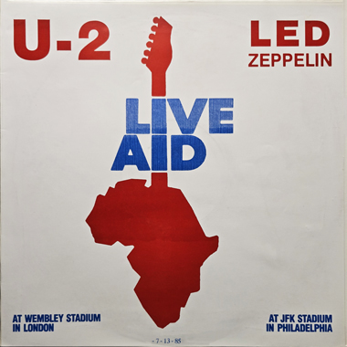 U2 live aid elmo nigby records