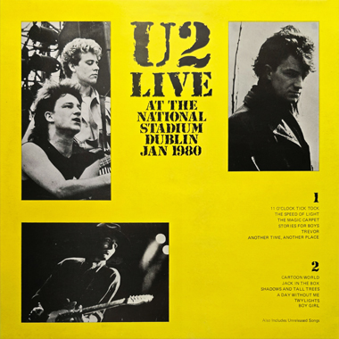 U2 live at the national stadium dublin 1980