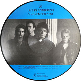 U2 live from the lypton village edinburgh 5 november 1984