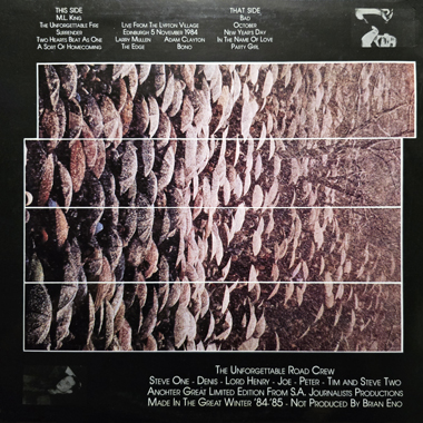 U2 live from the lypton village