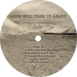 U2 love will tear us apart