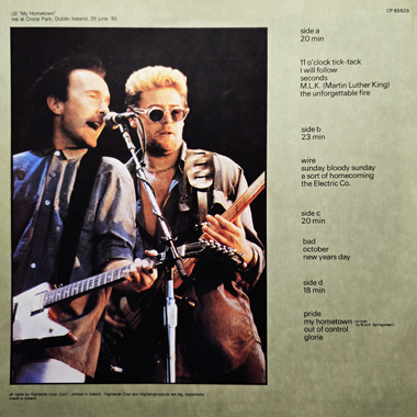 U2 my hometown
