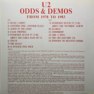 U2 Odds & Demos From 1978 To 1983