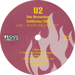 U2 san bernardino california 1983