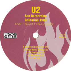 U2 san bernardino california 1983