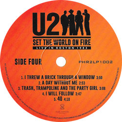 U2 set the world on fire