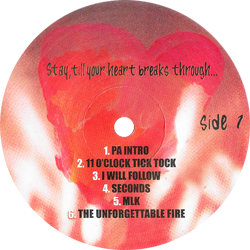 U2 stay till your heart breaks through