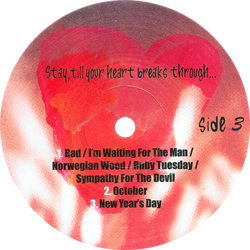 U2 stay till your heart breaks through