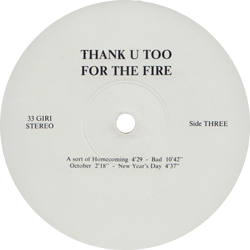 U2 thank u too for the fire