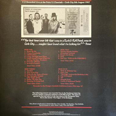 U2 the cork connection
