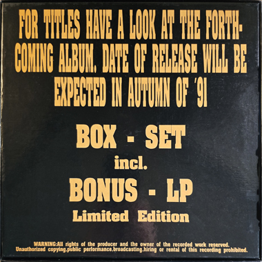 U2 The New U2 - Rehearsels & Full Versions 5 LP Bonus