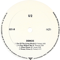 U2 the unforgetable demos volume one