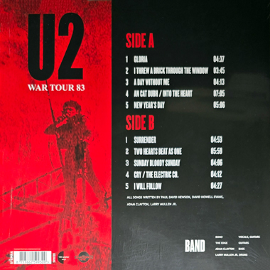 U2 war tour 83