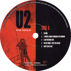 U2 war tour 83